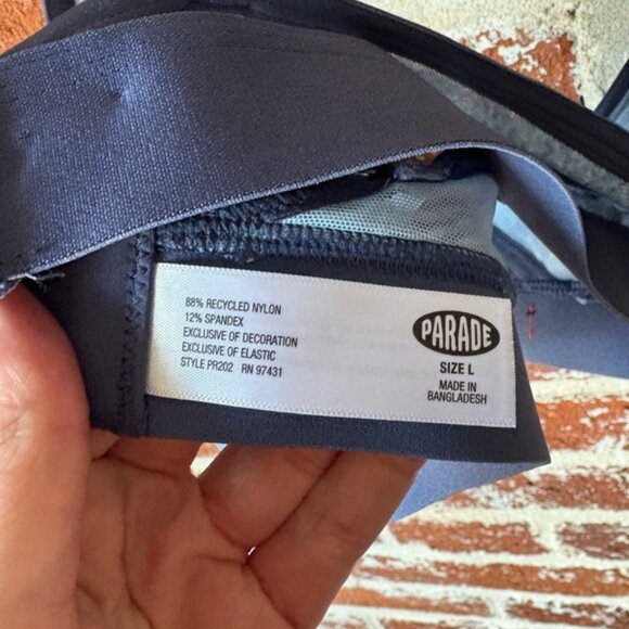 Parade blue denim style bralette - Picture 5 of 6